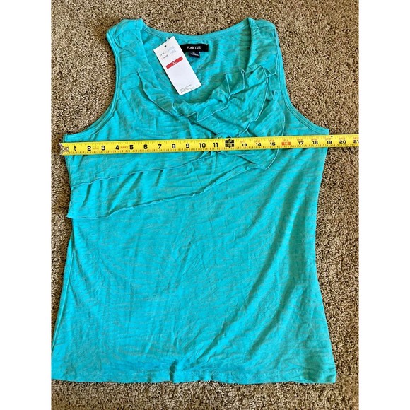 World Market Kaktus Zebra Stripe Tank Top in Teal Size XL NWT - Picture 5 of 5